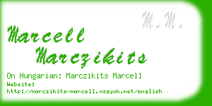 marcell marczikits business card